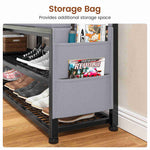 Itaar | Coat Rack Hall Tree with Bench and Shoe Storage 7 in 1 Entryway Bench with Soft Cushion Storage Bag 3 Fabric Drawers