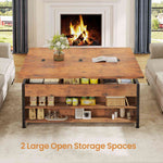 Itaar | Lift Top Coffee Table Set 43 Inch Multi-Function Coffee Table with Storage Drawers and Hidden Compartment