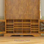 Itaar | Hall Tree with Bench and Shoe Storage 5 in 1 Entryway Bench with Coat Rack 10 Shoe Cubbies 9 Coat Hooks Barn Door Adjustable Shelf