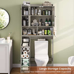 Itaar | Over The Toilet Storage Cabinet Over Toilet Bathroom Organizer with Glass Doors Toilet Paper Holder Stand