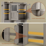 Itaar | Over The Toilet Storage Cabinet Over Toilet Bathroom Organizer with Glass Doors Toilet Paper Holder Stand