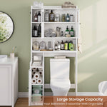 Itaar | Over The Toilet Storage Cabinet Over Toilet Bathroom Organizer with Glass Doors Toilet Paper Holder Stand