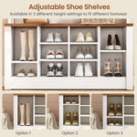 Itaar | Hall Tree with Bench and Shoe Storage 3 in 1 Entryway Bench with Coat Rack Hall Tree with Adjustable Shoe Storage and Hanging Hooks