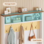 Itaar | Hall Tree with Bench and Shoe Storage 3 in 1 Entryway Bench with Coat Rack Hall Tree with Adjustable Shoe Storage and Hanging Hooks