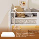 Itaar | Stairway Twin Size Loft Bed with L Shaped Desk and Wardrobe Metal Loft Bed Frame with Stairs 3 Fabric Drawers LED Lights Charging Sation