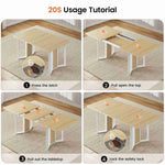 Itaar | 5 Piece Dining Table Set for 4-6 People 63 Inch Extendable Kitchen Table and 4 Cushion Chairs Dining Room Table with MDF Board