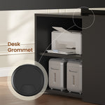 Itaar | 70.9 Inch Executive Desk Large Computer Desk with Drawers and Lateral File Cabinet Office Desk with Removable Shelves