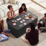 Itaar Fluted Lift Top Coffee Table with 2 Drawers and Hidden Storage