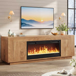 Itaar | 70 Inch Farmhouse Fireplace TV Stand for 80 Inch TV