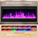 Itaar | 70 Inch Farmhouse Fireplace TV Stand for 80 Inch TV