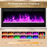 Itaar | 70 Inch Farmhouse Fireplace TV Stand for 80 Inch TV
