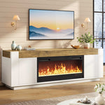 Itaar | 70 Inch Farmhouse Fireplace TV Stand for 80 Inch TV