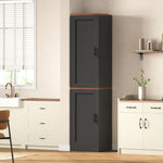 Itaar Narrow Kitchen Pantry Cabinet with 3 Door Shelves 3 Drawer