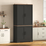 Itaar | 70.9 Inch Kitchen Pantry Cabinet 8 Door Shelves and 4 Drawers