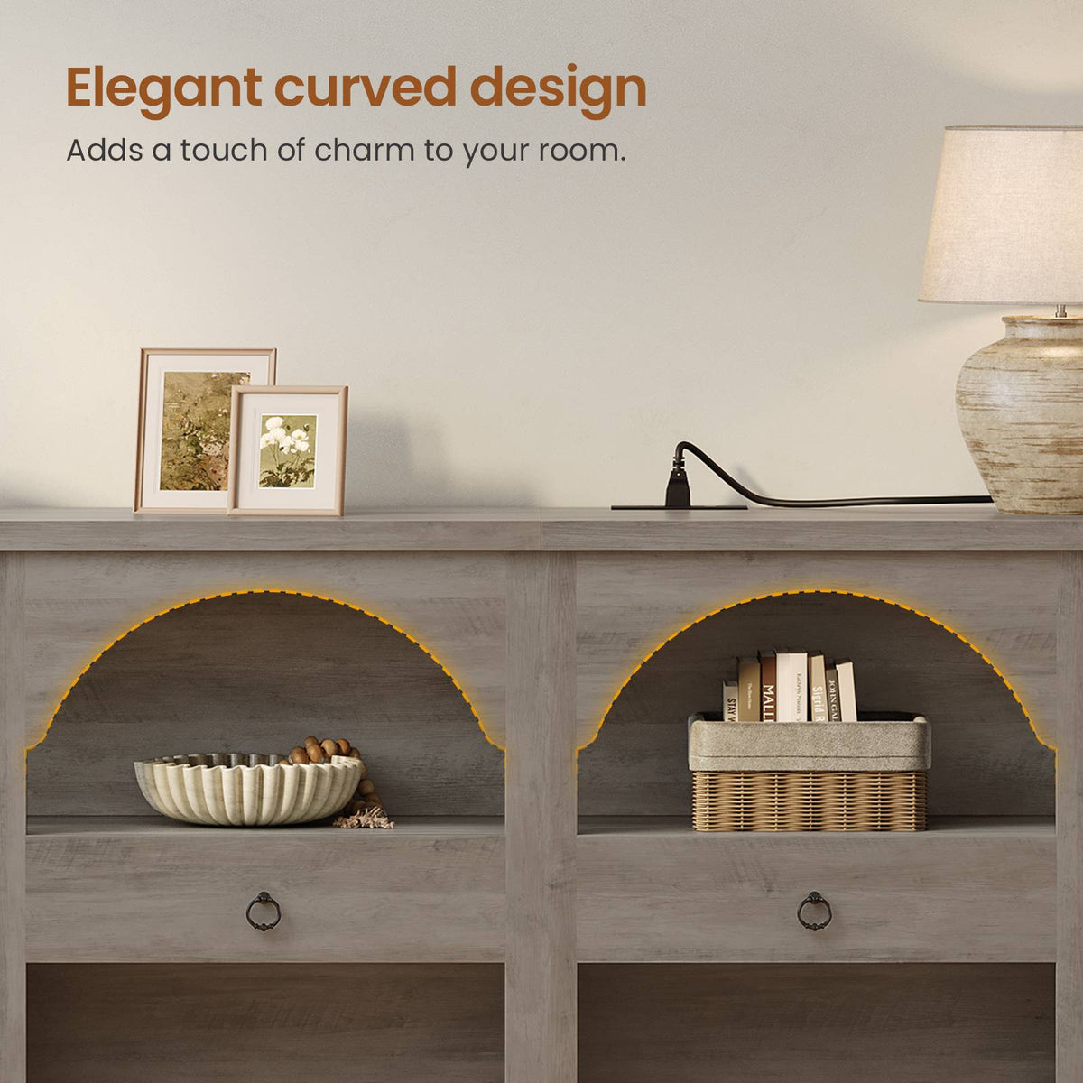 Itaar | Extra Long Arched 78.7 Inch Console Tables for Entryway