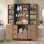 Itaar | 70.9 Inch Kitchen Pantry Cabinet 8 Door Shelves and 4 Drawers