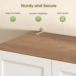 Itaar | 70.9 Inch Kitchen Pantry Cabinet 8 Door Shelves and 4 Drawers