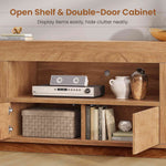 Itaar | 70 Inch TV Stand for 80 Inch TV Farmhouse Entertainment Center
