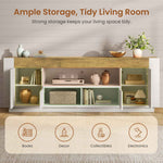 Itaar | 70 Inch TV Stand for 80 Inch TV Farmhouse Entertainment Center