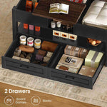 Itaar | 40 Inch Farmhouse Lift Top Coffee Table with 2 Drawers for Living Room