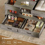 Itaar | 40 Inch Farmhouse Lift Top Coffee Table with 2 Drawers for Living Room
