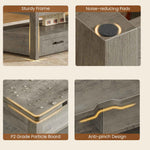 Itaar | 40 Inch Farmhouse Lift Top Coffee Table with 2 Drawers for Living Room