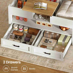 Itaar | 40 Inch Farmhouse Lift Top Coffee Table with 2 Drawers for Living Room