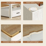 Itaar | 40 Inch Farmhouse Lift Top Coffee Table with 2 Drawers for Living Room