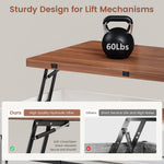 Itaar | Lift Top Coffee Table with Storage Bench  Farmhouse Convertible Coffee Table 4 Modes with Hidden Compartments